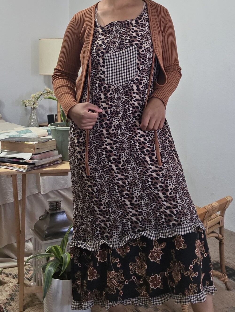 Vintage Cactus Flower Dress